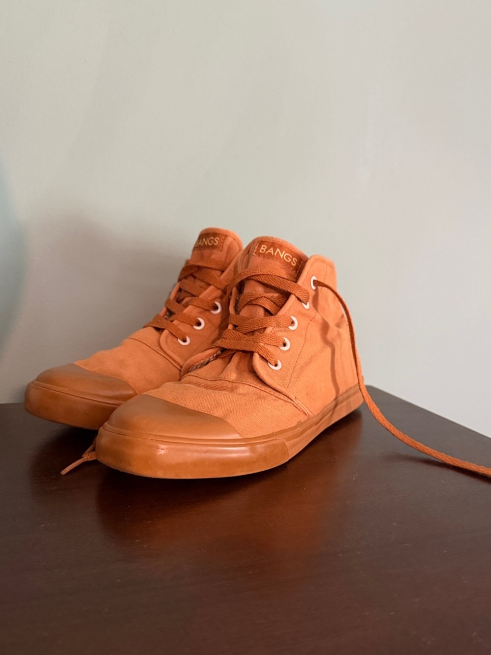 BANGS Canvas High-Top Sneakers